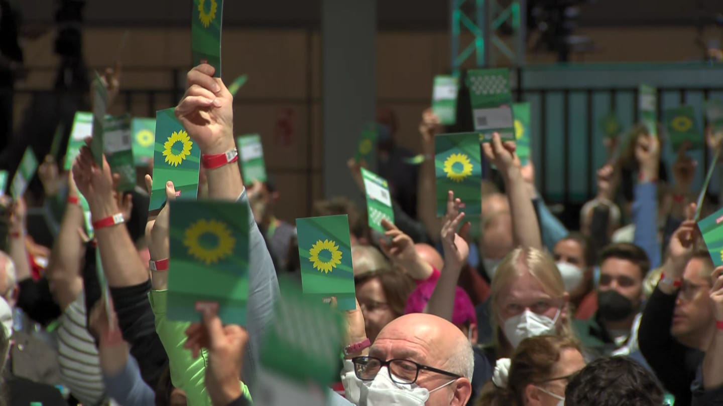 Abschluss des Bundesparteitags der Grünen in Bonn