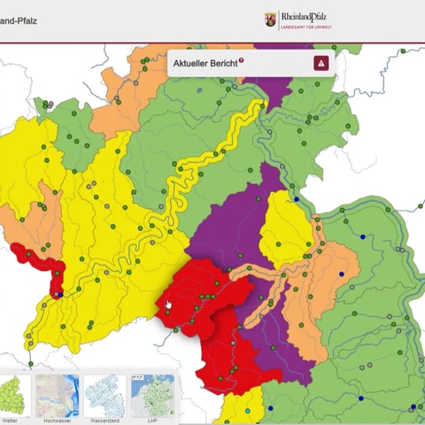 Interaktive Karte Informiert über Hochwasser In Rheinland-Pfalz - SWR ...