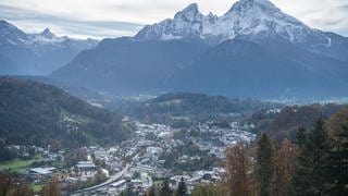 Watzmann, davor Berchtesgaden