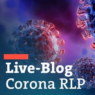 Bild des Liveblogs zu Corona in Rheinland-Pfalz mit Abbildung von Covid-19-Viren