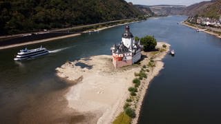 Ein Blick auf den Rhein bei Kaub