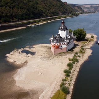 Ein Blick auf den Rhein bei Kaub