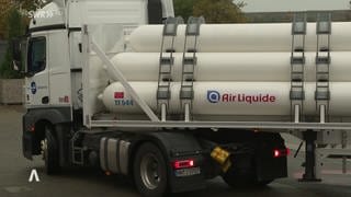 Laster mit Wasserstofftanks