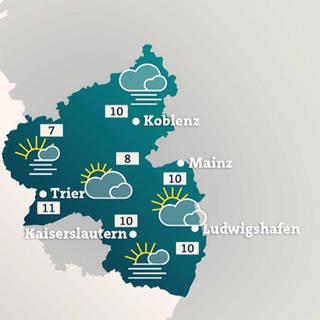 Wetterkarte Rheinland-Pfalz