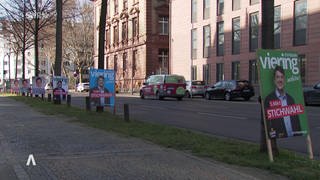 Wahlplakate in Mainz