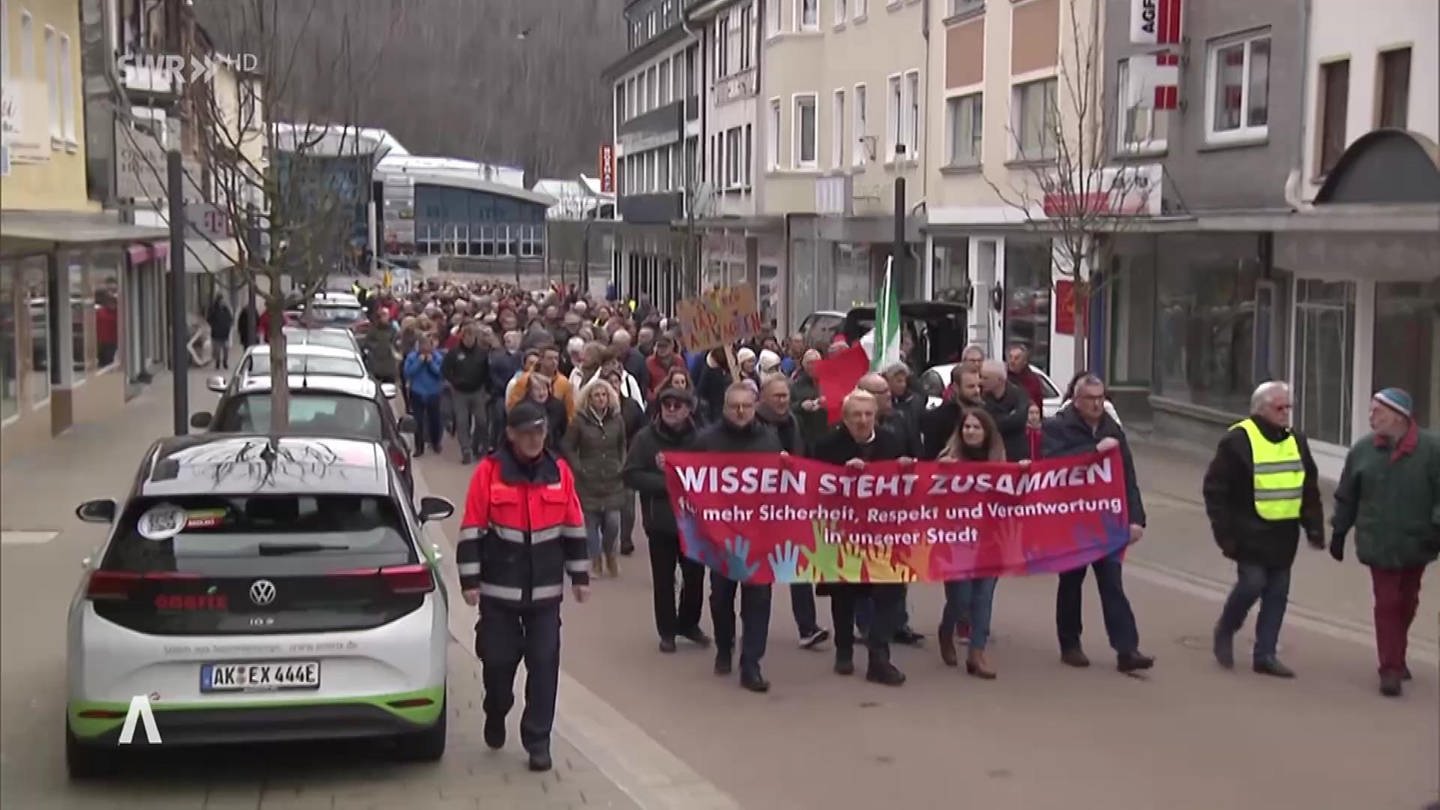 Demonstration in Wissen