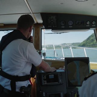 Im Boot der Wasserschutzpolizei