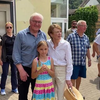 Bundespräsident Frank-Walter Steinmeier zu Besuch im Ahrtal