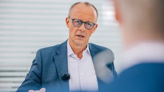 CDU-Parteichef Friedrich Merz im ZDF Sommerinterview