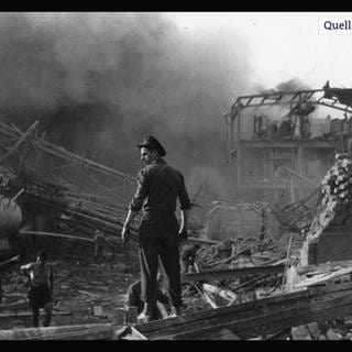 Foto von dem Explosionsunglück aus dem Jahr 1948