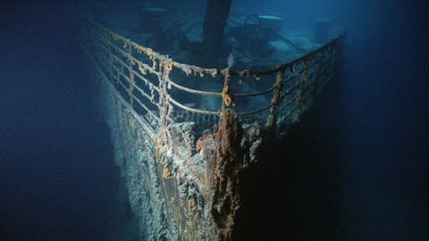Das Wrack der 1912 gesunkenen Titanic