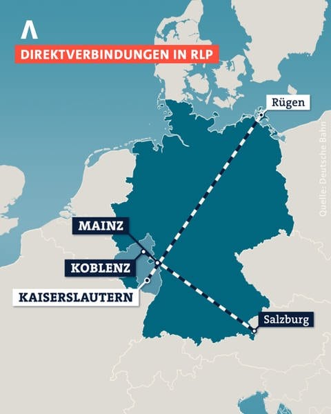 Neue Direktverbindungen aus Rheinland-Pfalz