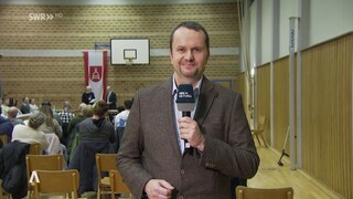 SWR-Reporter Jörg Armbrüster