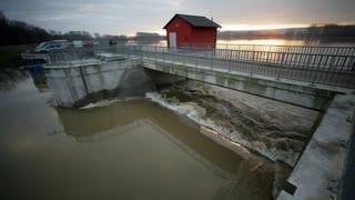 Der Polder in Ingelheim wird das erste Mal geflutet
