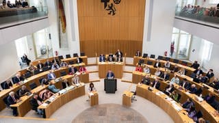 Der Landtag in Mainz bei einer Sitzung