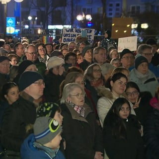 Demo gegen Rassismus in Limburgerhof