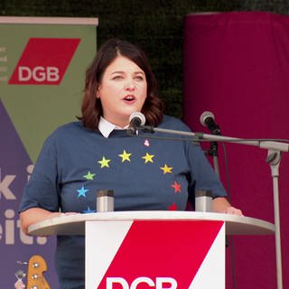 Die DGB-Vorsitzende für Rheinland-Pfalz und das Saarland, Susanne Wingertszahn, fordert mehr Tarifverträge in den Betrieben. 