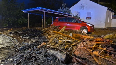 Wassermassen haben in Auw an der Kyll für Zerstörung gesorgt.