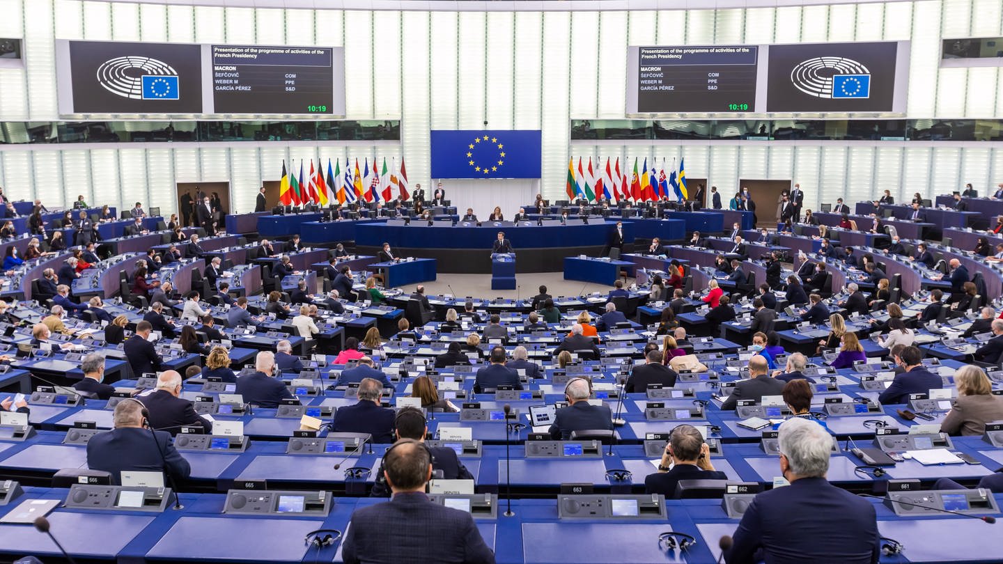 Eine Plenarsitzung des Europäischen Parlaments in Straßburg.