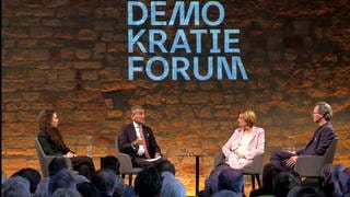 Demokratieforum auf dem Hambacher Schloss zum Ergebnis der Europa- und Kommunalwahl mit Dreyer