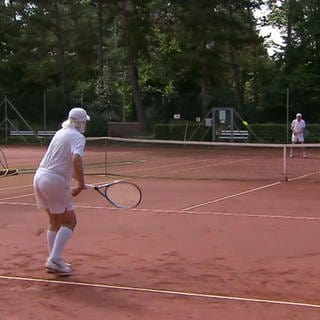 Tennisspieler Hans Weber und Martin Richter