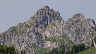 Die Klammspitze in den Ammergauer Alpen. Ein Bergsteiger aus Rheinland-Pfalz stürzte hier tödlich ab.