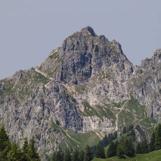 Die Klammspitze in den Ammergauer Alpen. Ein Bergsteiger aus Rheinland-Pfalz stürzte hier tödlich ab.