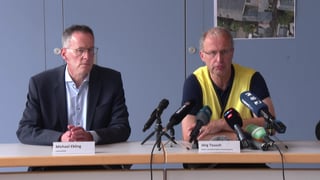 Innenminister Michael Ebling und Brand- und Katastrophenschutzinspekteur Jörg Teusch