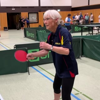 Heidi Wunner aus Rheinbreitbach im Kreis Neuwied hat Gold bei der Senioren-WM im Tischtennis gewonnen.