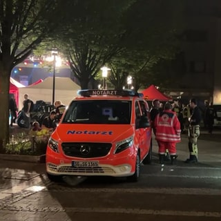 Einsatzkräfte am Tatort in Solingen