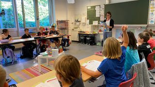 Erster Schultag nach den Sommerferien an einer Grundschule in Mainz