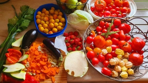 Obst und Gemüse aus dem eigenen Garten