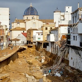 Schwere Zerstörungen durch die Flut in der Region Valencia