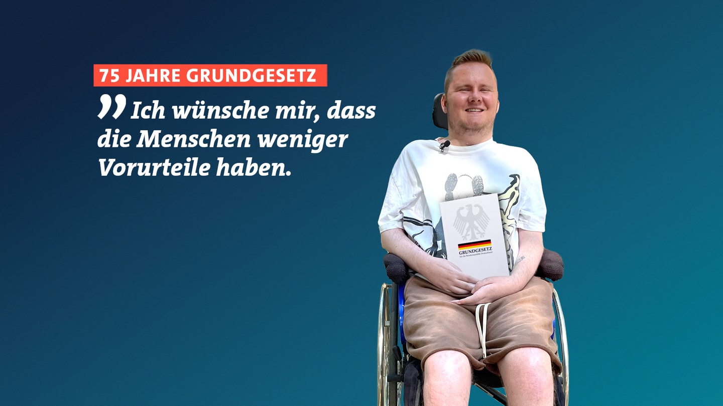 Robin Bowman ist querschnittsgelähmt. Laut Grundgesetz hat er ein Recht auf Gleichbehandlung. Es sagt: 