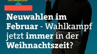 Wahlkampf in der Weihnachtszeit.