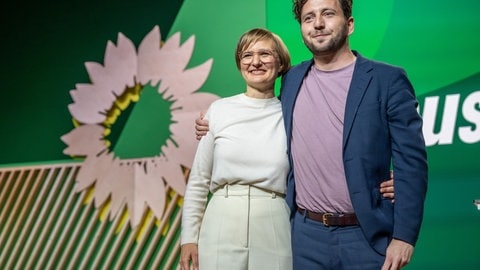 Neues Führungsduo der Grünen: Franziska Brantner und Felix Banaszak