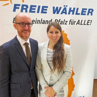 Doppelspitze bei den Freien Wählern Rheinland-Pfalz: Christian Zöpfchen und Lisa-Marie Jeckel wurden zu den neuen Vorsitzenden gewählt.