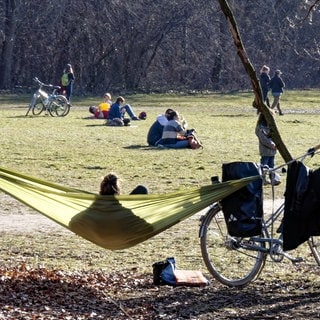 Junge Menschen in einem Park