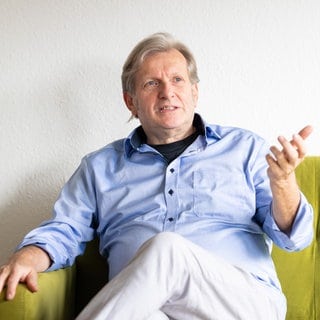 Gerhard Trabert bei einem Interviem mit der dpa. 