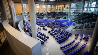 Das Plenum des Deutschen Bundestages.