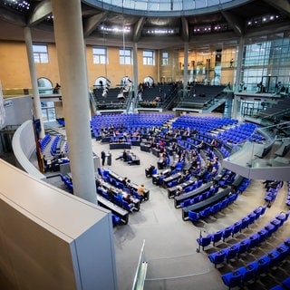 Das Plenum des Deutschen Bundestages.