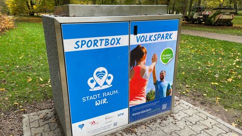 Die Sportbox im Volkspark Kaiserslautern von außen