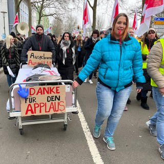 Warnstreik der Gewerkschaft ver.di in Kaiserslautern