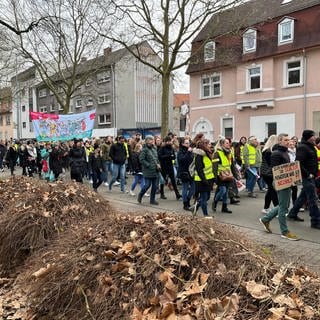 Streikende in Kaiserslautern