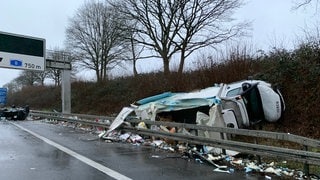 Vollsperrung wegen Unfall auf der A6