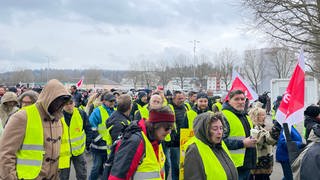 Zivilbeschäftige der Nato streiken und demonstrieren in Kaiserslautern