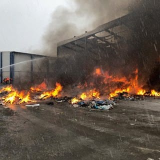 Brand im Industriegebiet Nord in Pirmasens