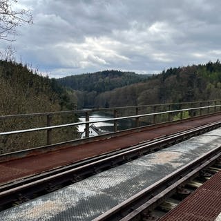Das Eistalviadukt ist mit 271 Metern die längste Eisenbahnbrücke der Pfalz.