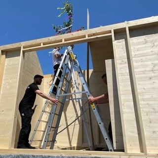 Richtfest am Tiny House der Hochschule Kaiserslautern