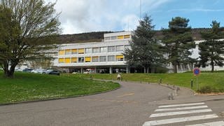 "Centre Hospitalier de la Lauter - Wissembourg" - das Krankenhaus in Weißenburg im Elsass in Frankreich.